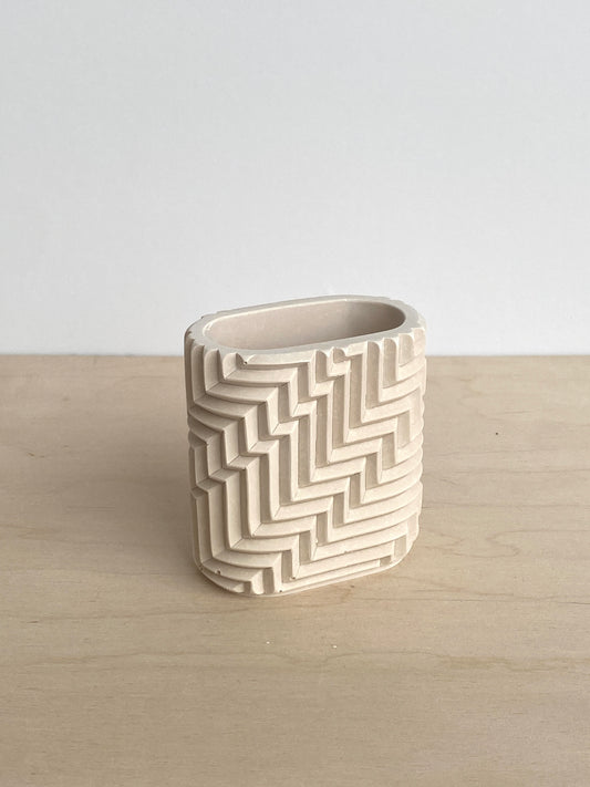 Herringbone Pen Pot no.1