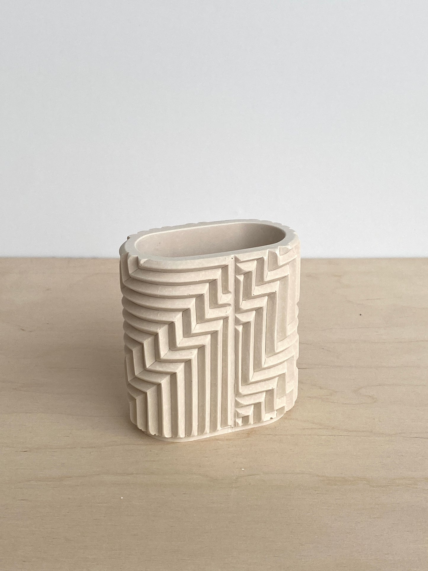 Herringbone Pen Pot no.1