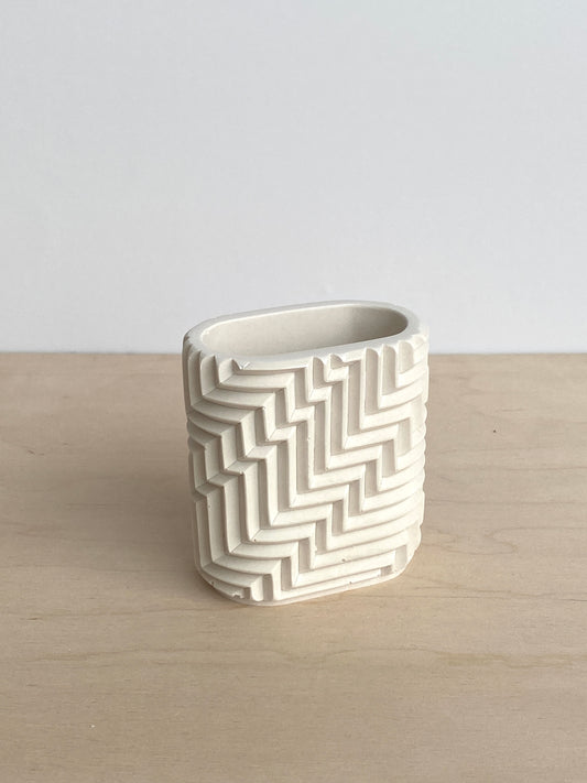 Herringbone Pen Pot no.3